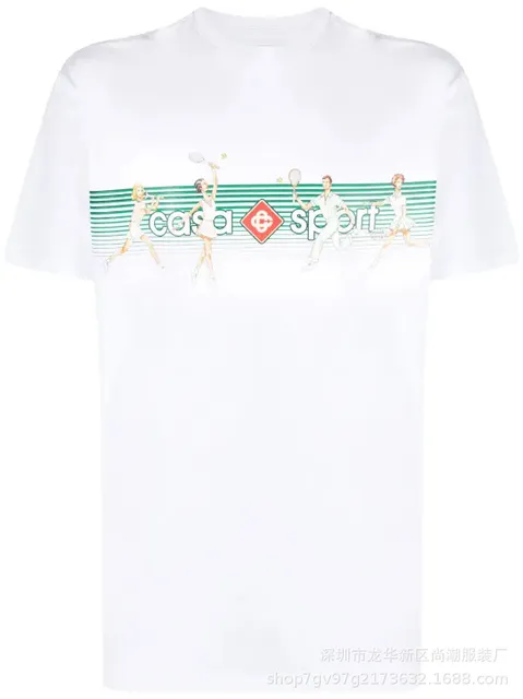 Graphic Tee Tennis Print
