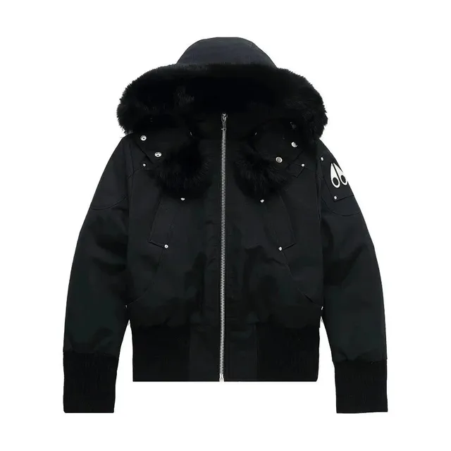 Moose Knuckles Down Jacket Fur-Trimmed Hood