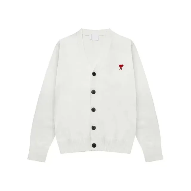 Amiri Cardigan Heart Embroidery