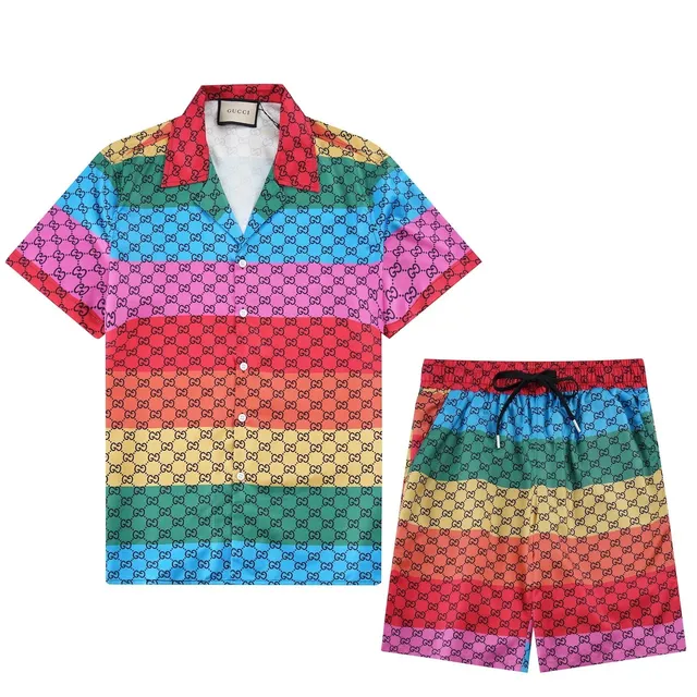 Gucci GG Print Set Rainbow Stripe