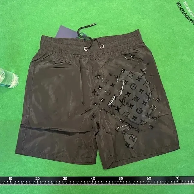 Louis Vuitton Monogram Shorts Shiny Nylon with Cut-Out Monogram
