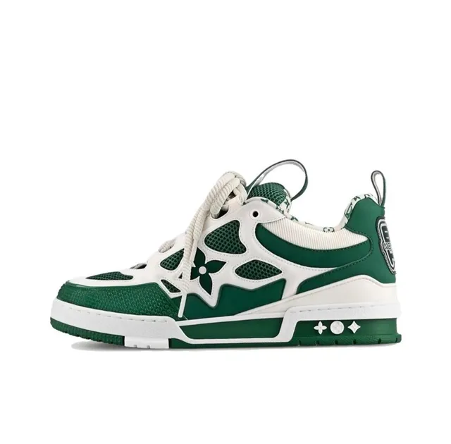 Louis Vuitton LV Trainer Monogram Flower Green