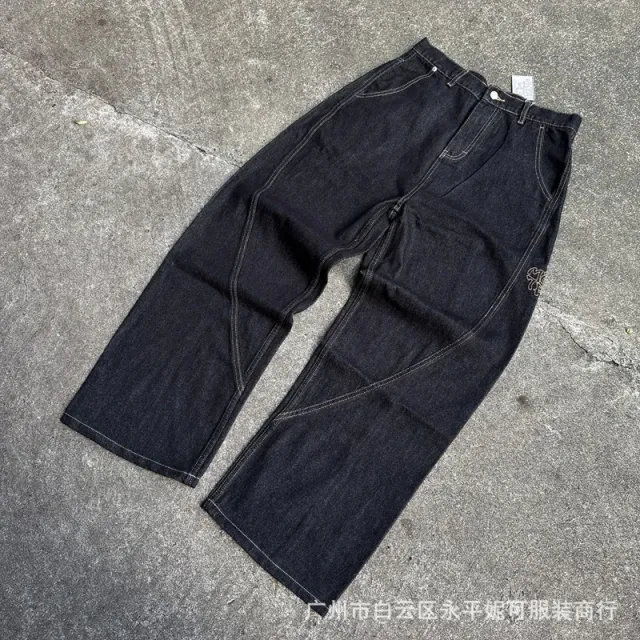 BAPE Denim Trousers Embroidered Logo