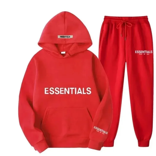 Fear of God Essentials Hoodie and Joggers Set Essentials Logo