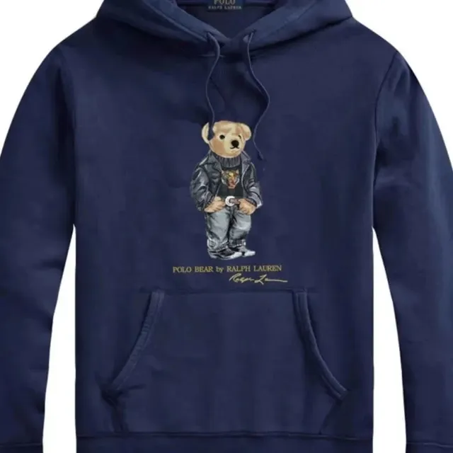 Polo Ralph Lauren Polo Bear Hoodie Navy with Embroidered Bear