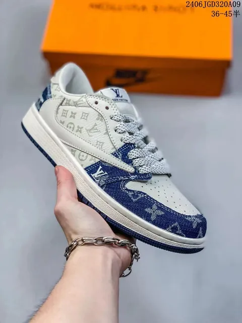 Louis Vuitton LV Trainer Monogram Denim