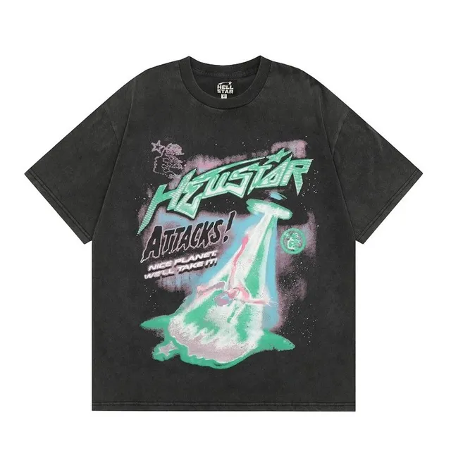Graphic Tee Hellstar Attacks Print