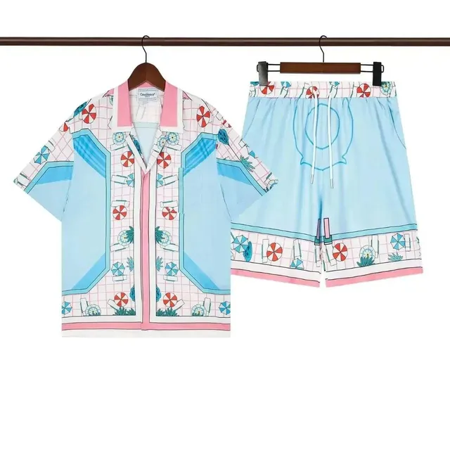 Casablanca Tennis Club Set Poolside Print