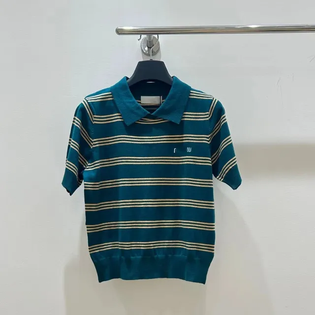 Nike Polo Shirt Striped Knit