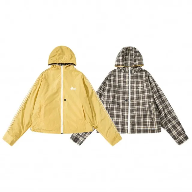 Gallery Dept. Hooded Windbreaker Two-Tone Plaid