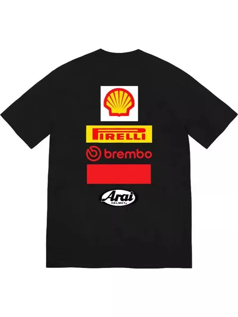 Supreme Racing Logos Tee Shell Pirelli Brembo Arai