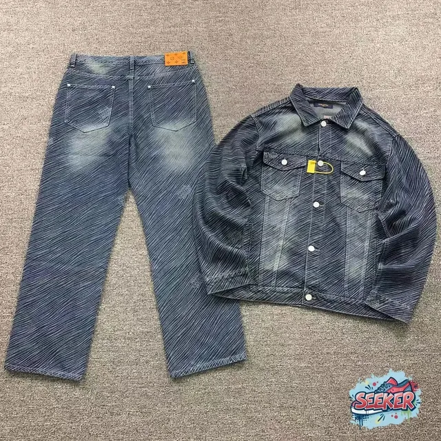 Louis Vuitton Denim Jacket and Trousers Set