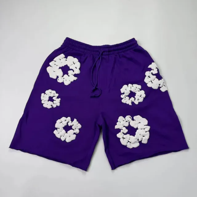 Broken Planet Embroidered Shorts Cloud Motif