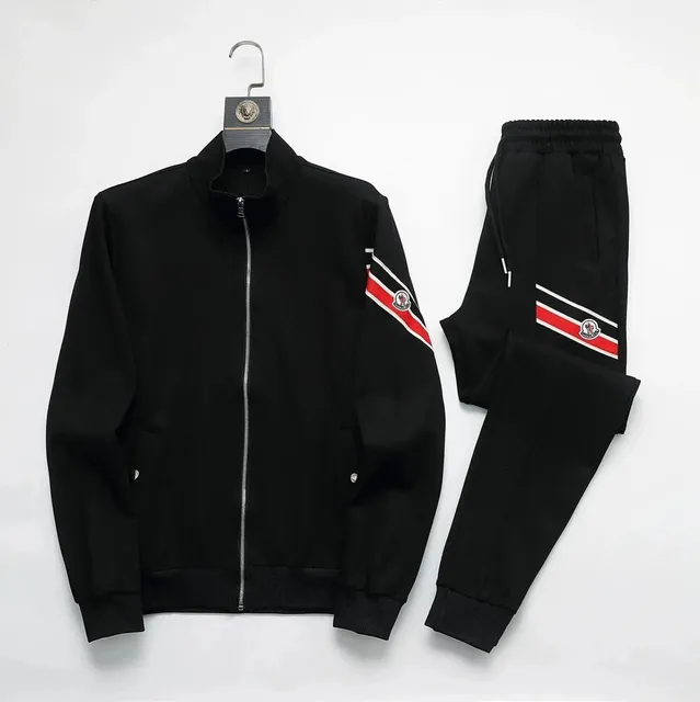 Moncler Track Suit Red and White Stripe