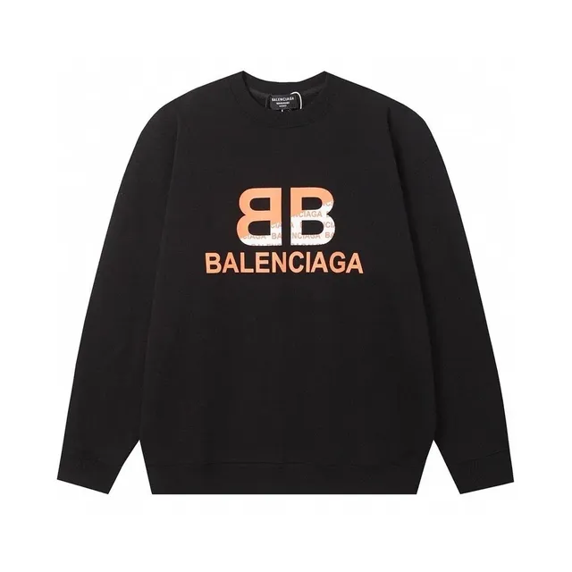 Balenciaga Logo Sweatshirt Orange BB Print