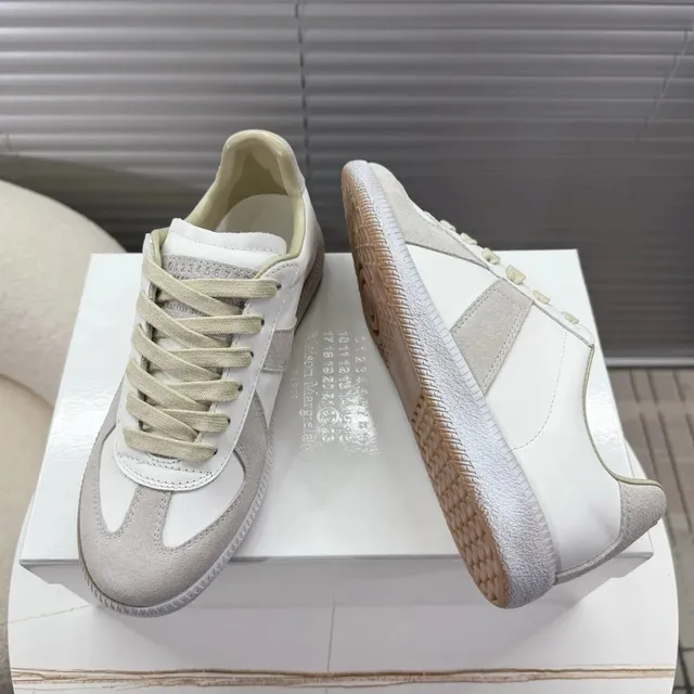 Maison Margiela Future Sneaker White Beige Suede