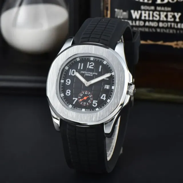 Patek Philippe Nautilus Black Dial with Orange Seconds Hand
