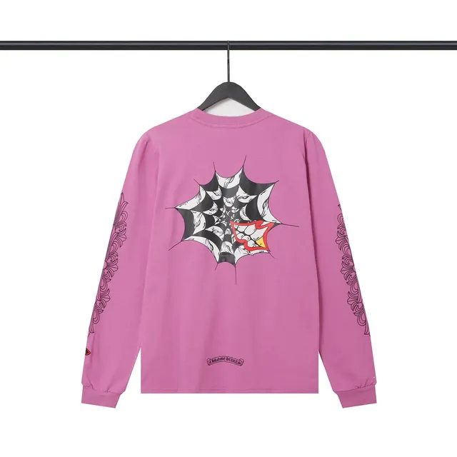 Chrome Hearts Long Sleeve Tee Spider Web Print