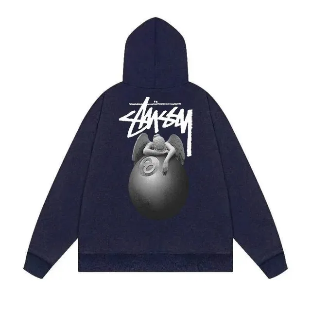 Stüssy Zip-Up Hoodie 8-Ball Angel