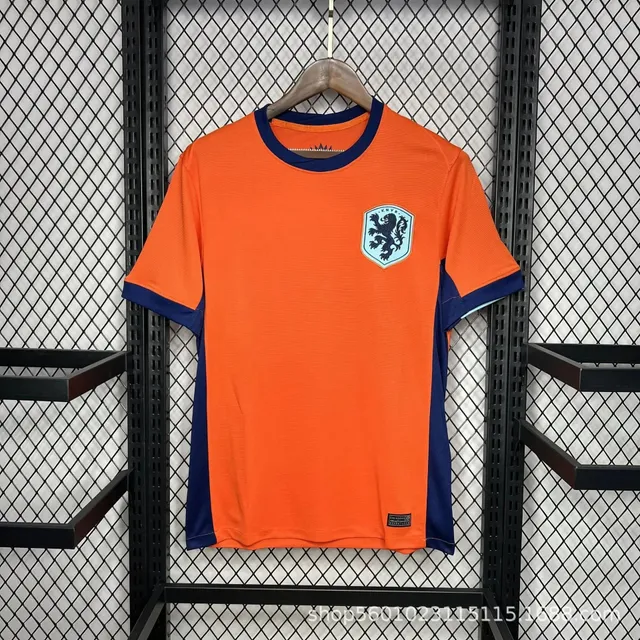 Netherlands National Team Home Jersey KNVB Lion Crest