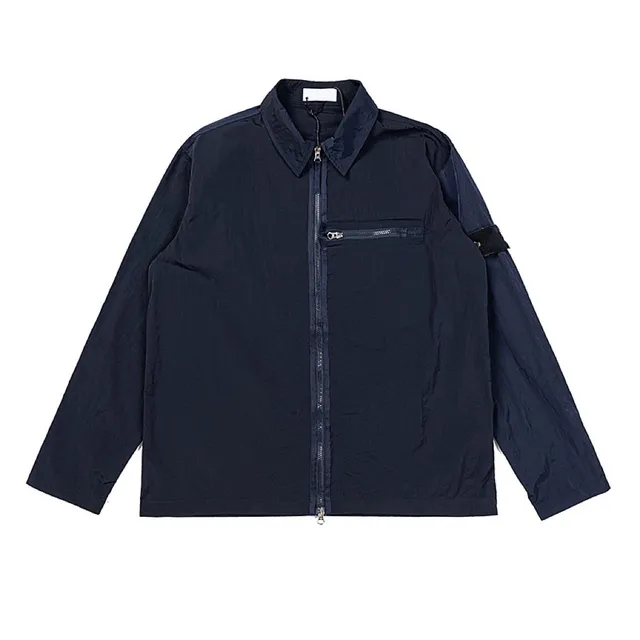 Stone Island Goggle Jacket Navy