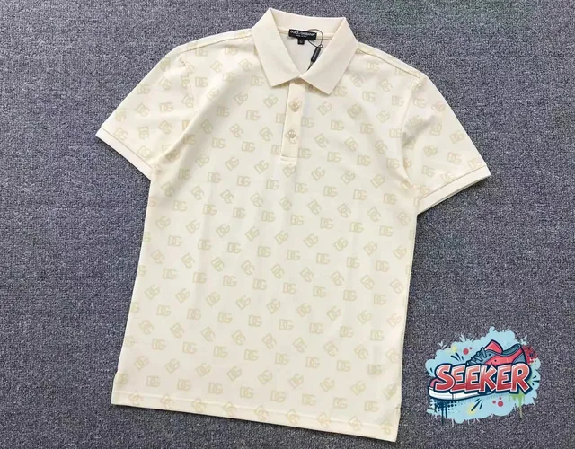 Dolce & Gabbana Polo Shirt All-Over Logo Print