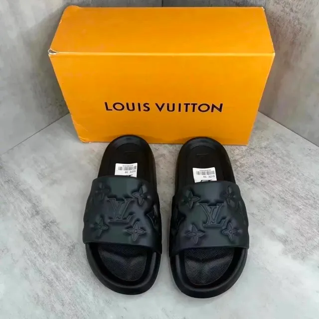 Louis Vuitton Slide Sandal Monogram Embossed