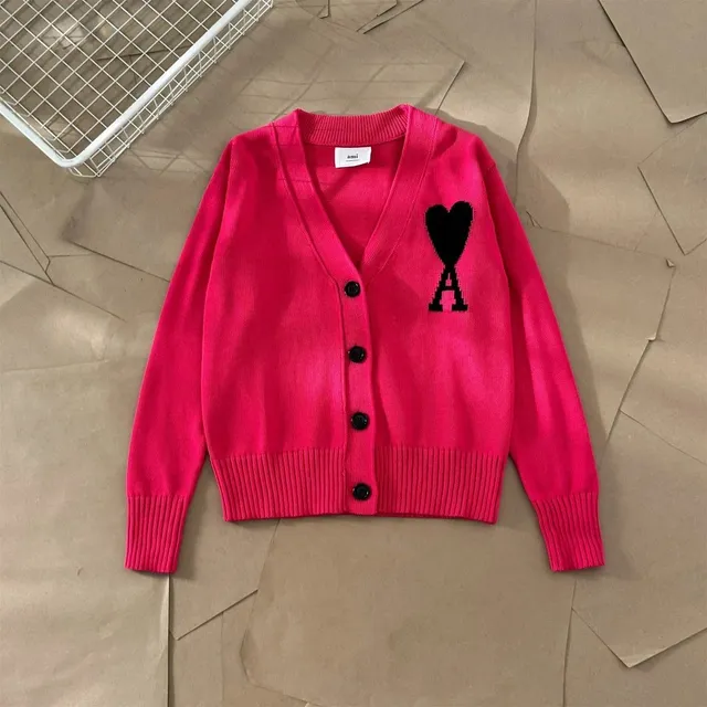 AMI Paris Cardigan Heart A Logo