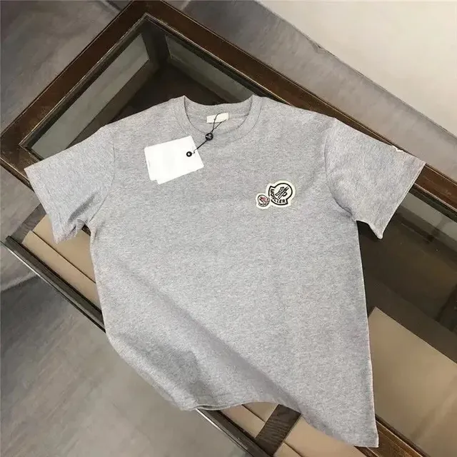 Moncler Logo T-Shirt Heather Grey