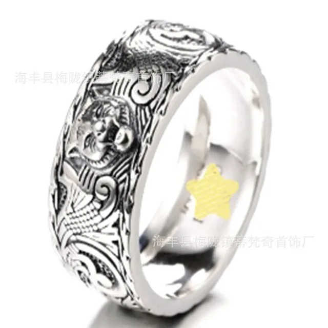 Chrome Hearts Ring Dragon Engraved