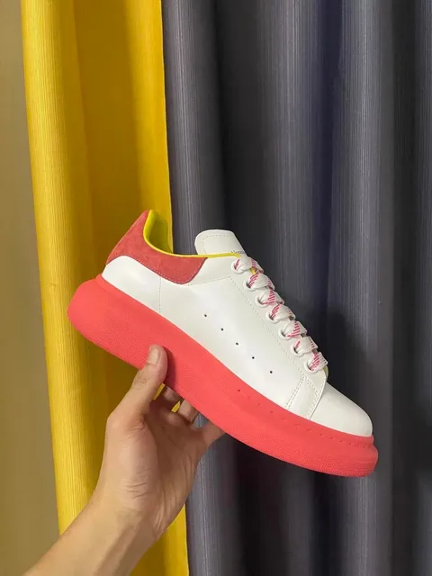 Alexander McQueen Oversized Sneaker White Red Yellow