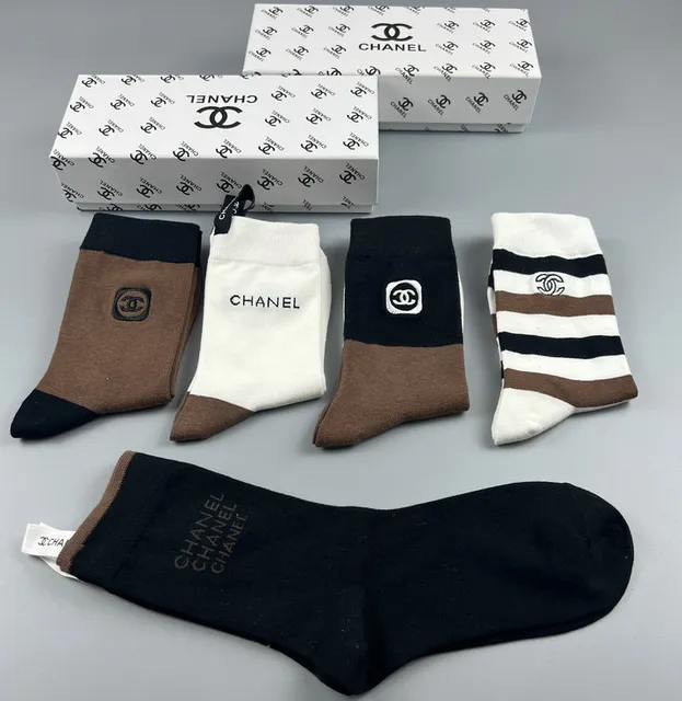 Chanel Logo Socks