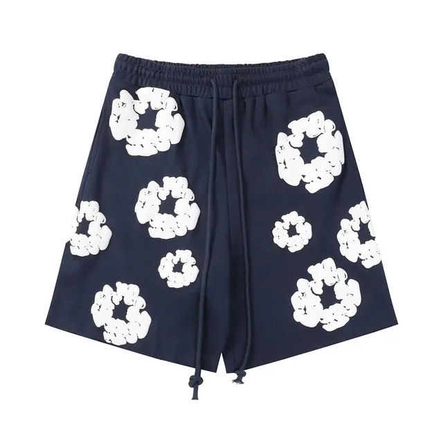 Denim Tears Logo Print Shorts Cloud Logo