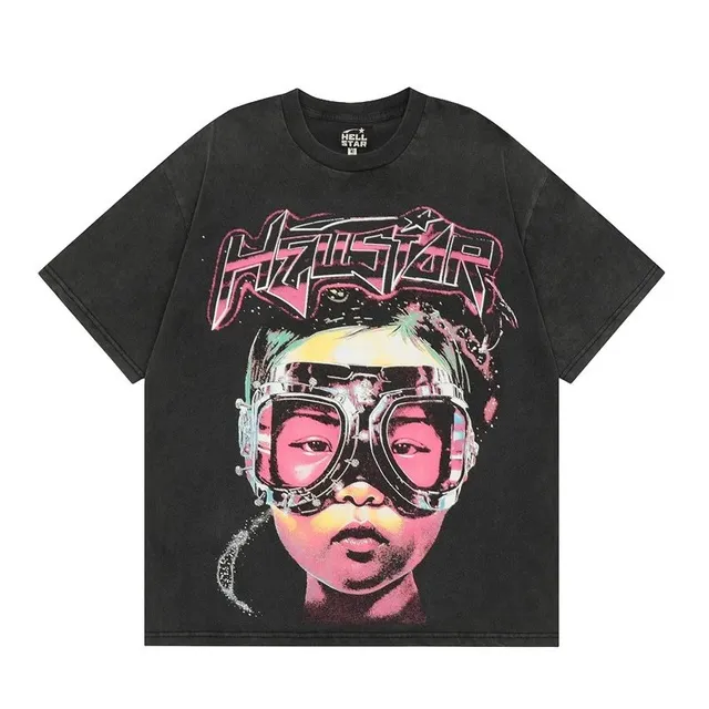 Hellstar Graphic Tee Goggle Girl Print