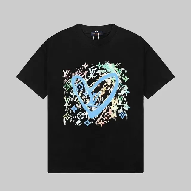 Louis Vuitton Heart Graphic T-Shirt Multicolor Monogram Heart