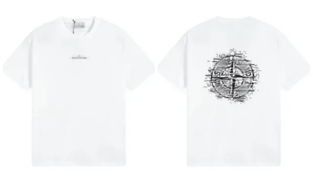 Stone Island T-Shirt Compass Logo Print
