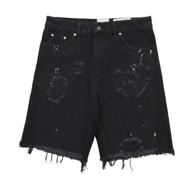 Levi's 501 Shorts Distressed Paint-Splatter