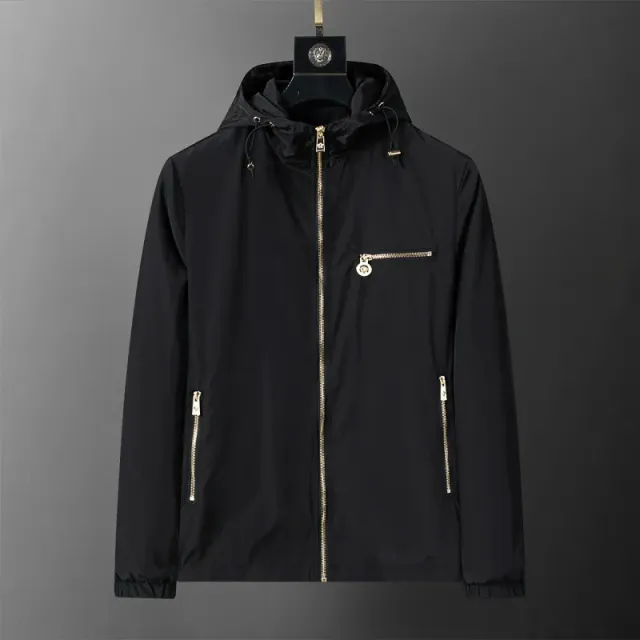 Versace Hooded Windbreaker Medusa Zip