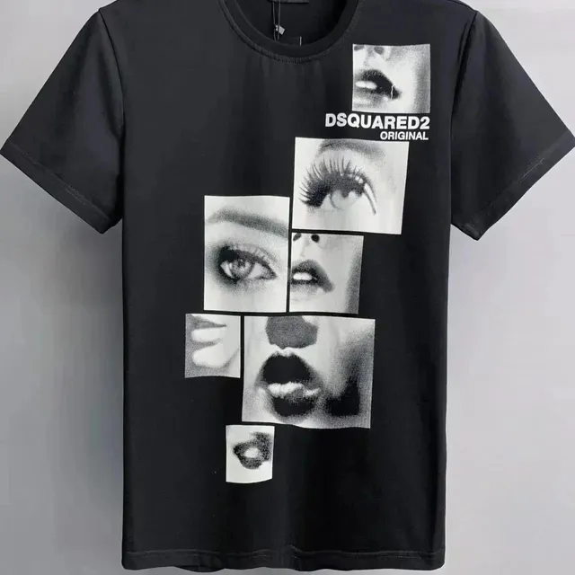 Dsquared2 Graphic Tee Face Collage Print
