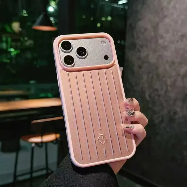 Rimowa Phone Case Grooved Aluminum Design