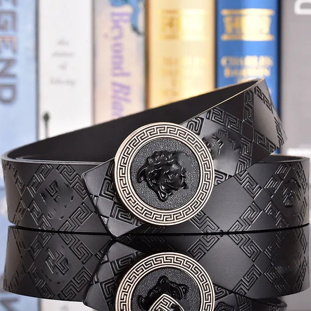 21 # Gold Buckle+Antique Medusa Black