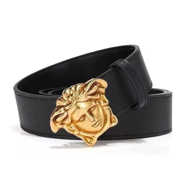 Versace Medusa Belt Gold Medusa Head