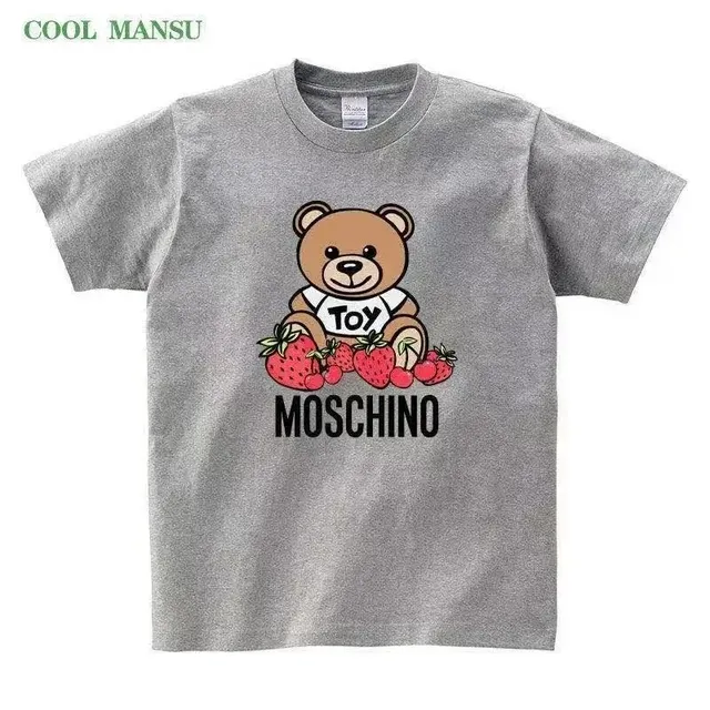 Moschino Graphic Tee Teddy Bear and Strawberries