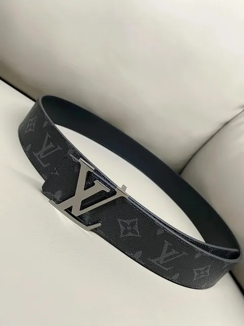 Louis Vuitton LV Belt Monogram Canvas Black