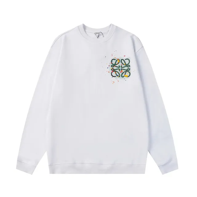 Loewe Crewneck Sweatshirt Paint Splatter Logo