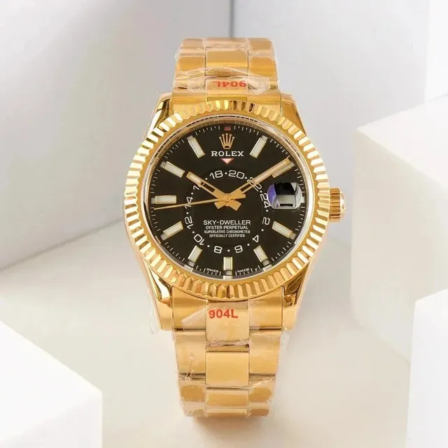 Rolex Sky-Dweller Yellow Gold Black Dial