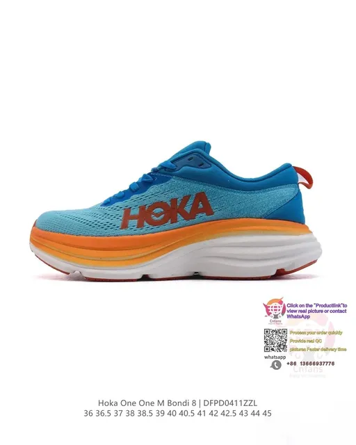 Hoka One One M Bondi 8 Blue Orange