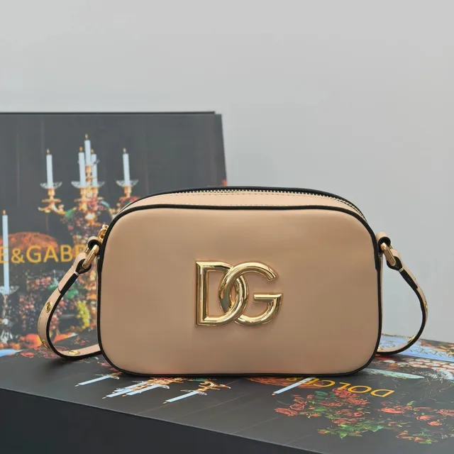 Dolce & Gabbana Camera Bag Gold DG Logo