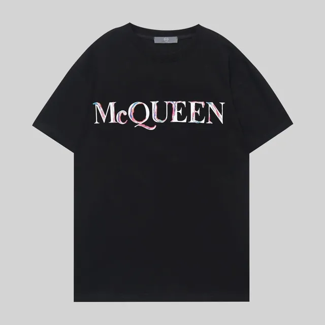 Alexander McQueen Logo T-Shirt Marbled Logo