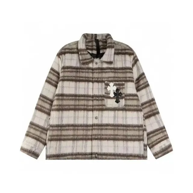 Chrome Hearts Plaid Shirt Cross Logo Patch